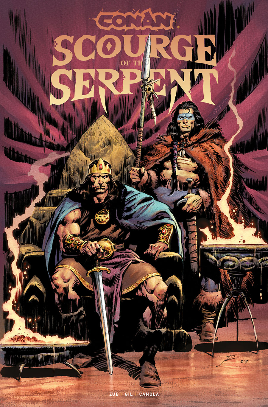 Conan The Barbarian Scourge Of The Serpent #1 Cover F Variant Roberto De La Torre Foil Cover