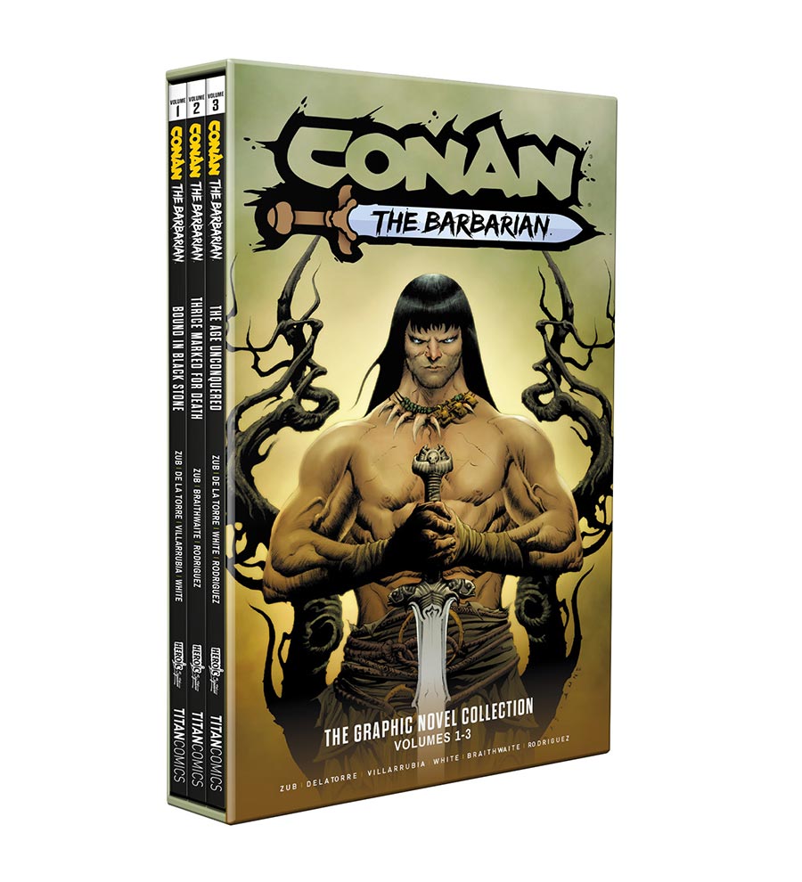 Conan The Barbarian (2023) Vol 1-3 Slipcase Set HC Direct Market Jae Lee Variant Cover