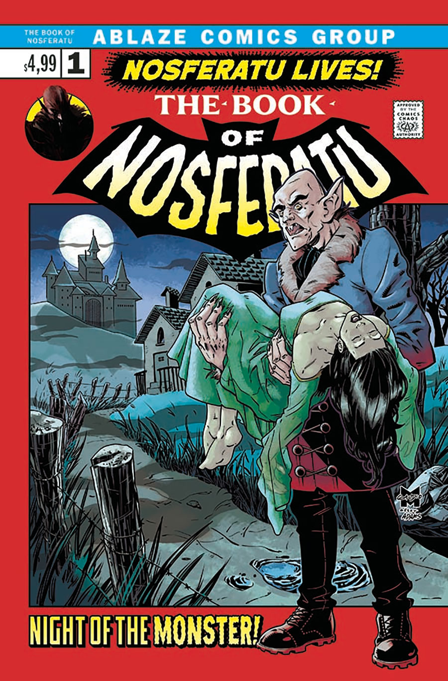Book Of Nosferatu #1 Cover C Variant Matt Gaudio Tomb Of Dracula Parody Homage Cover