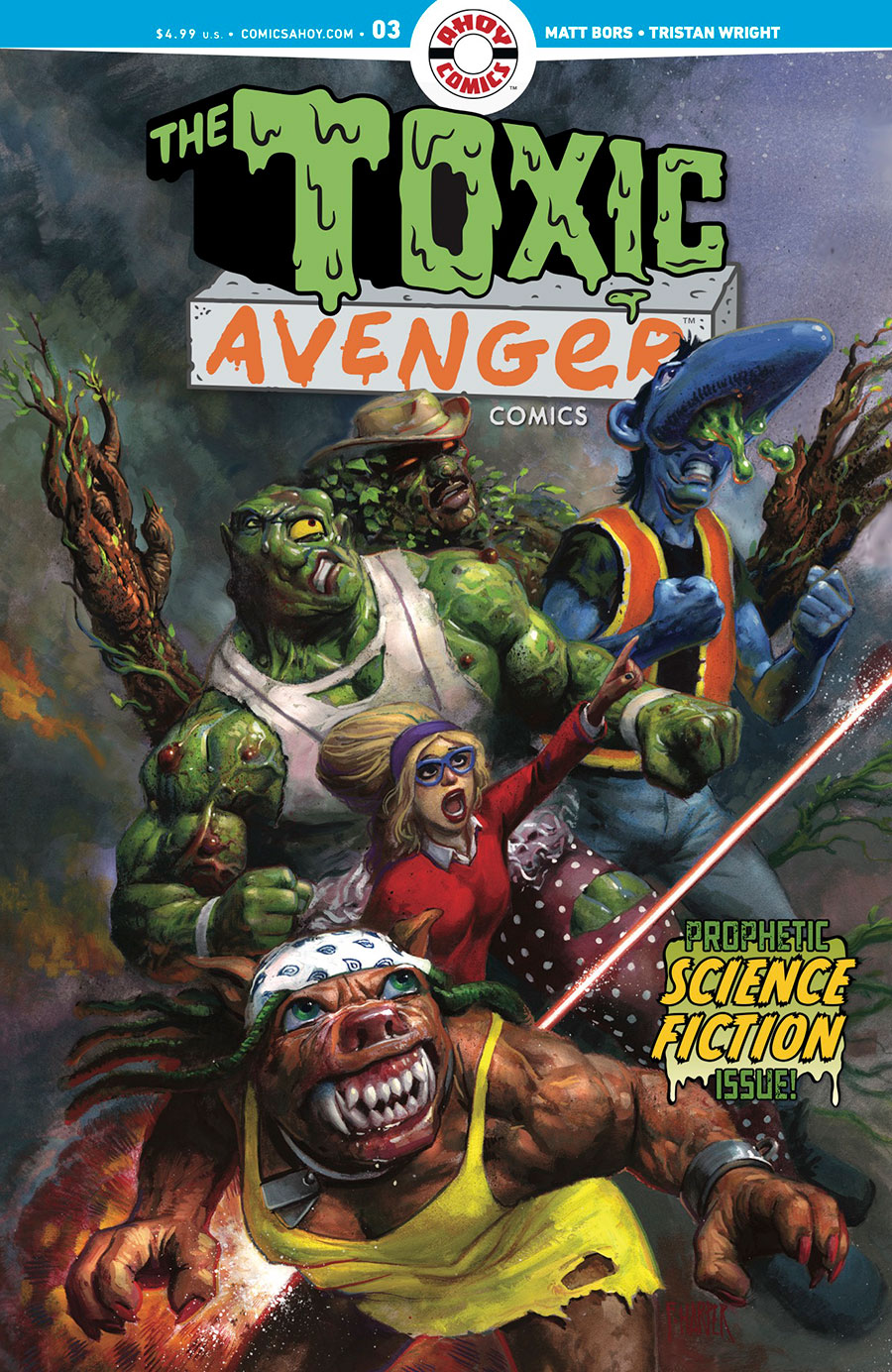 Toxic Avenger Comics #3 Cover A Regular Fred Harper Cover