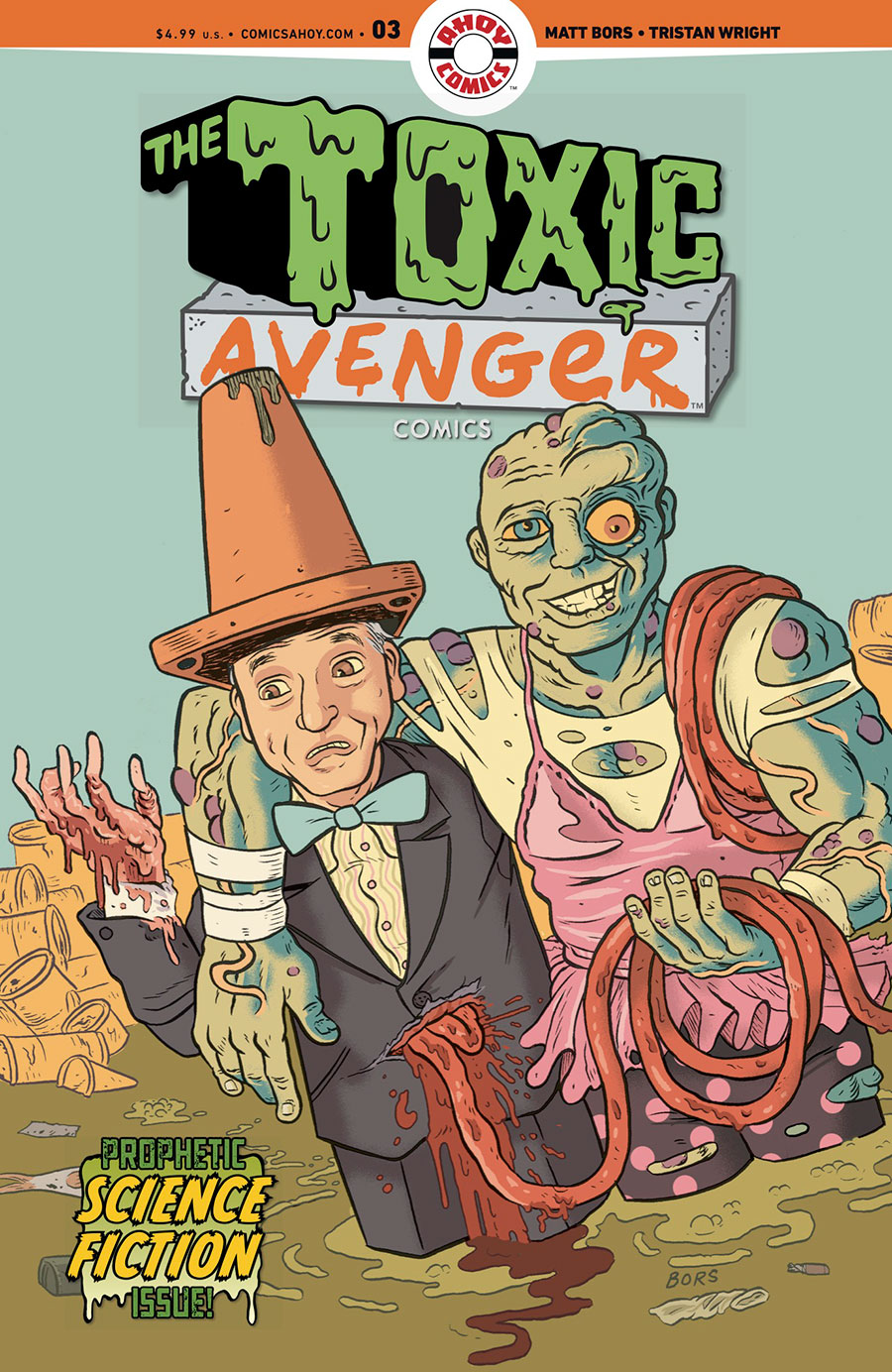 Toxic Avenger Comics #3 Cover B Variant Matt Bors Cover