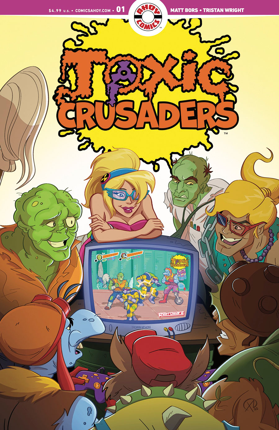 Toxic Crusaders Vol 2 #1 Cover C Variant Retroware Game Cover