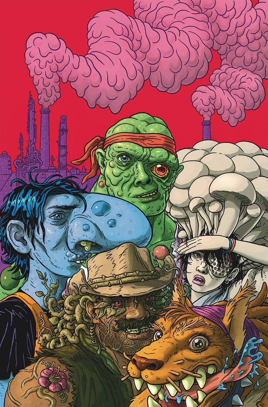 Toxic Crusaders Vol 2 #1 Cover D Variant Tristan Wright Polybagged Cover With Matt Bors Trading Card