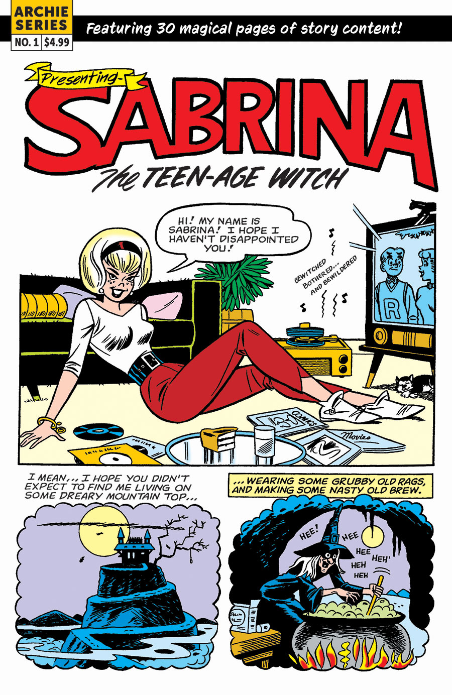 Sabrina The Teenage Witch Magic Unleashed #1 (One Shot) Cover B Variant Dan DeCarlo Rudy Lapick & Vincent DeCarlo Retro Art Cover