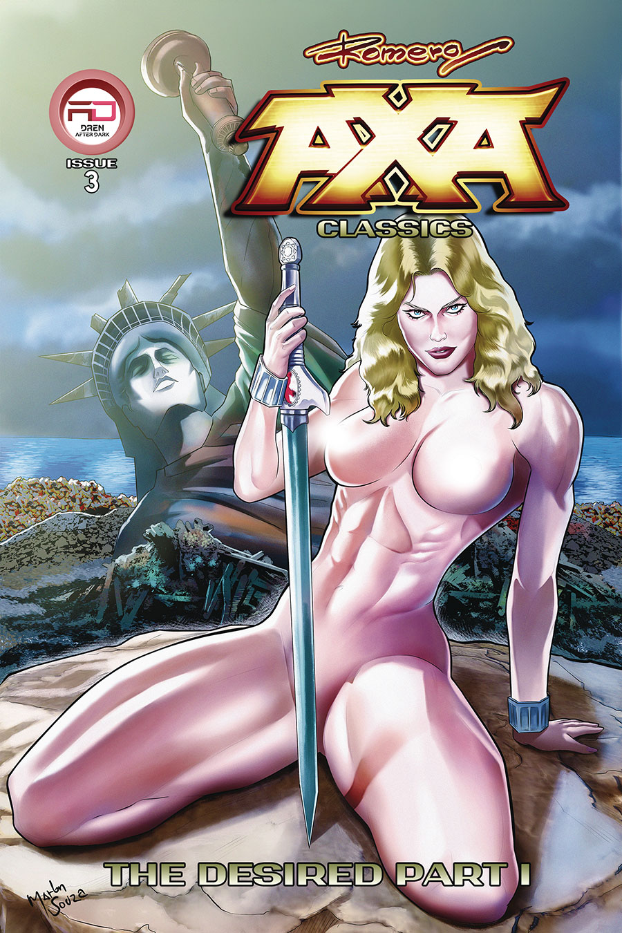Axa Classics #3 Cover D Variant Marlon Souza Nude Cover