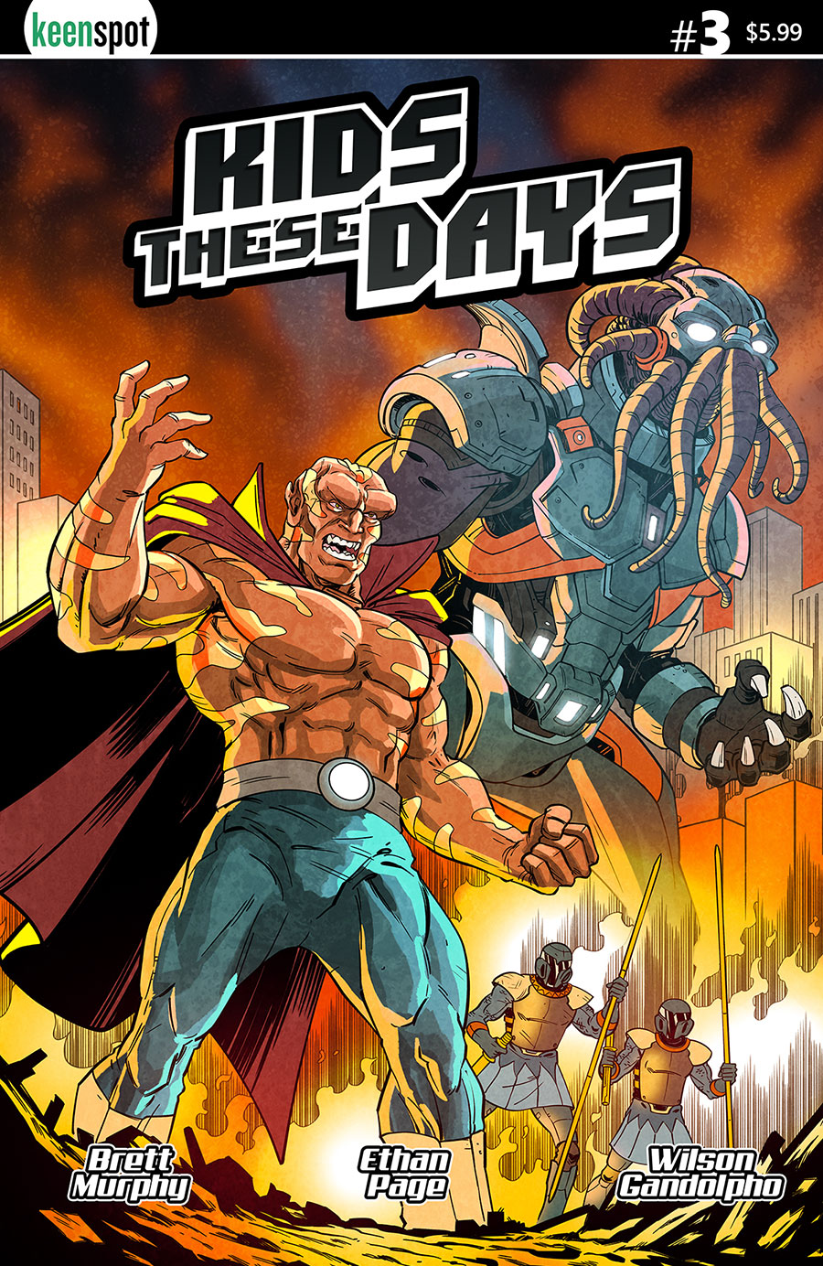 Kids These Days #3 Cover A Regular Wilson Gandolpho When Aliens Attack Cover