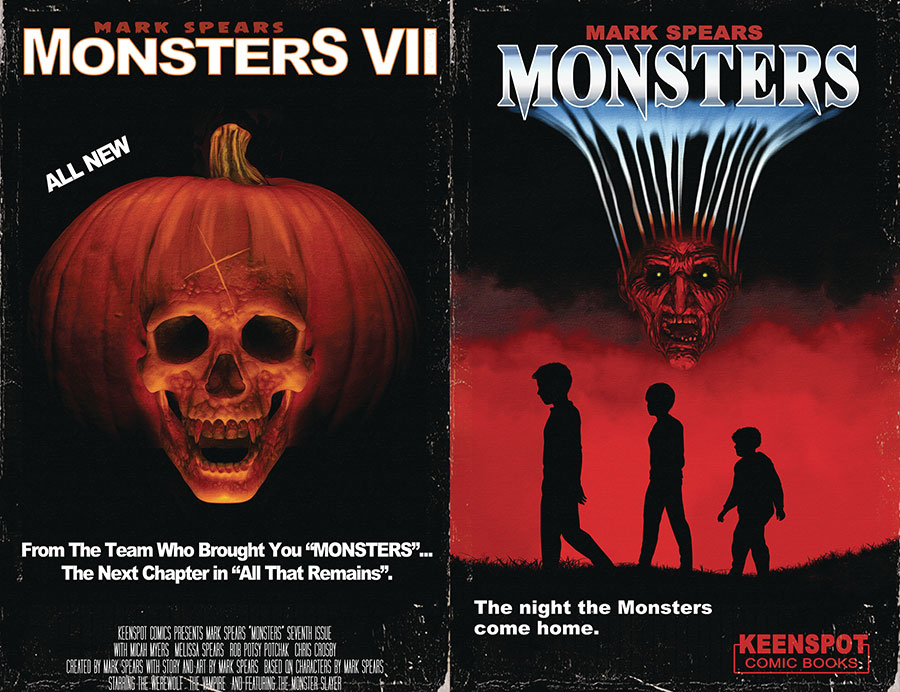 Mark Spears Monsters #7 Cover F Variant Mark Spears Halloween Homage Holofoil Flip Cover