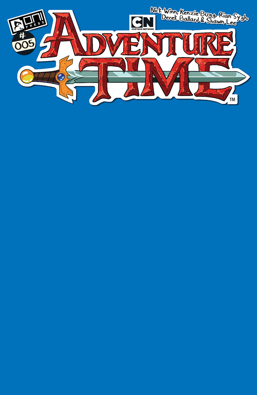 Adventure Time Vol 2 #5 Cover C Variant Ice King Blue Blank Cover
