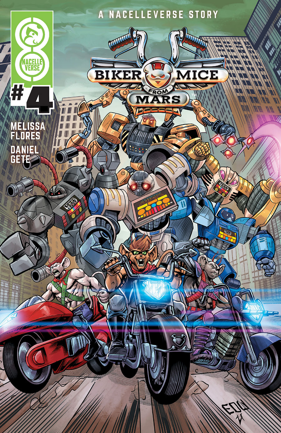 Biker Mice From Mars Vol 3 #4 Cover A Regular Edu Souza Cover