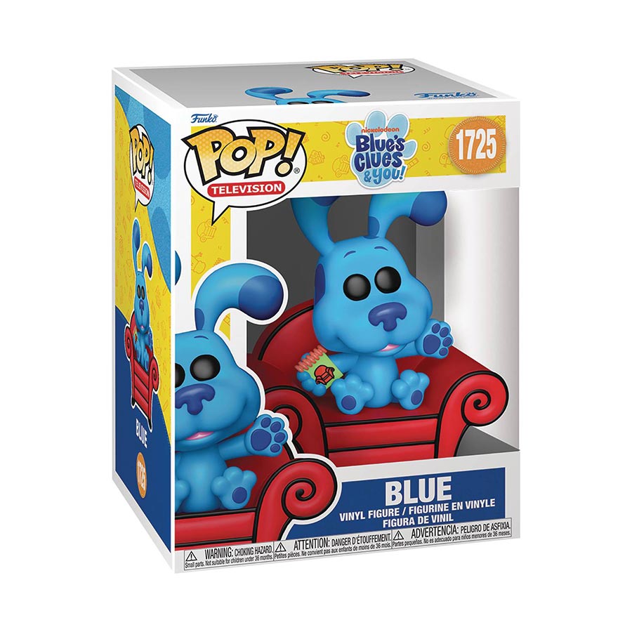 POP Premium Blues Clues & You Blue With Couch Vinyl Figure
