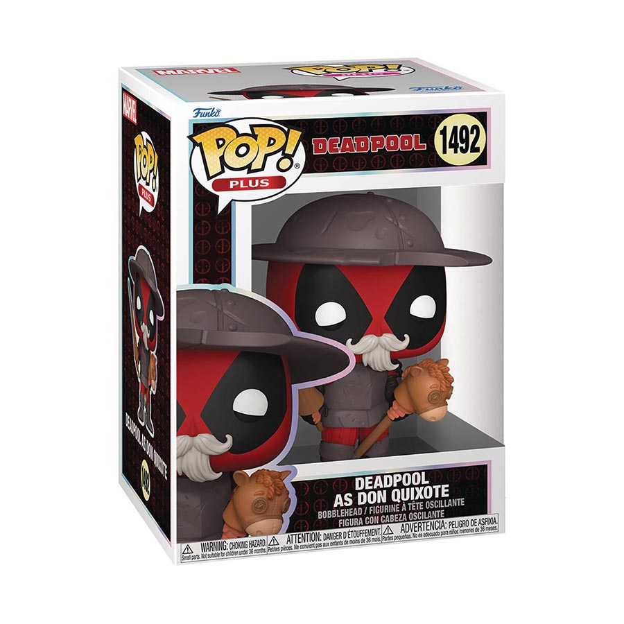 POP Plus Deadpool Literary Classic Deadpool As Don Quixote Vinyl Bobble Head