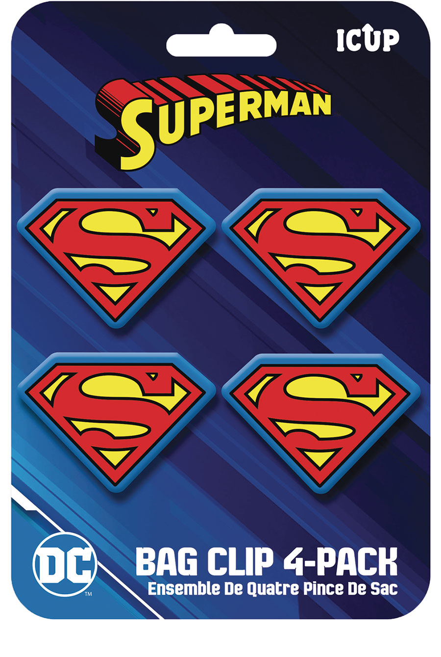 SUPERMAN 4 PACK BAG CLIP (C: 1-1-2)