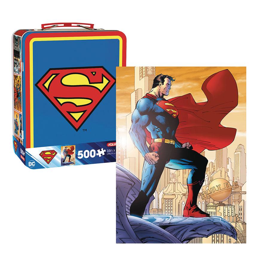 SUPERMAN 500PC PUZZLE AND FUN BOX SET (C: 1-1-2)