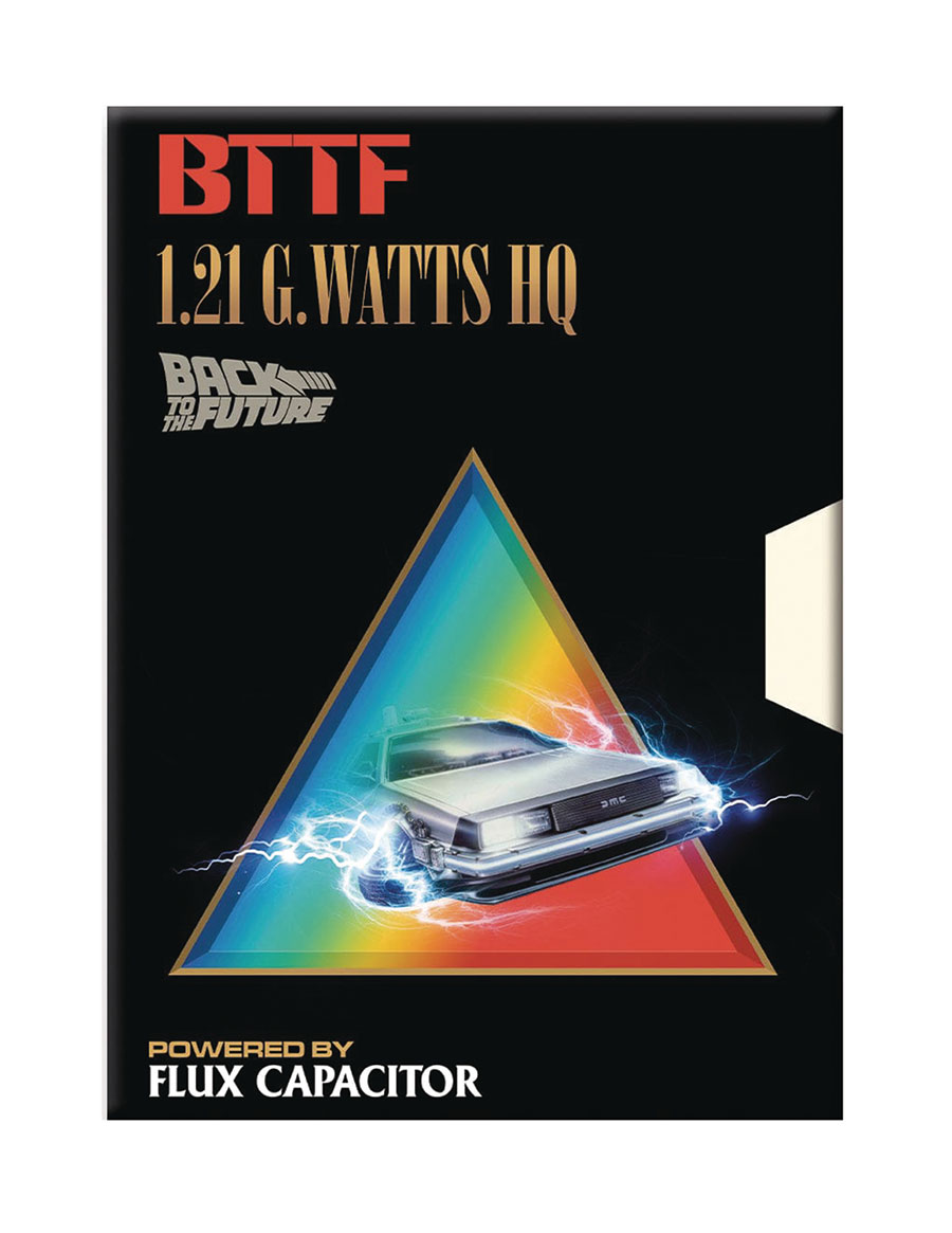 BACK TO THE FUTURE GIGAWATTS 2 1/2IN X 3 1/2IN FLAT MAGNET (