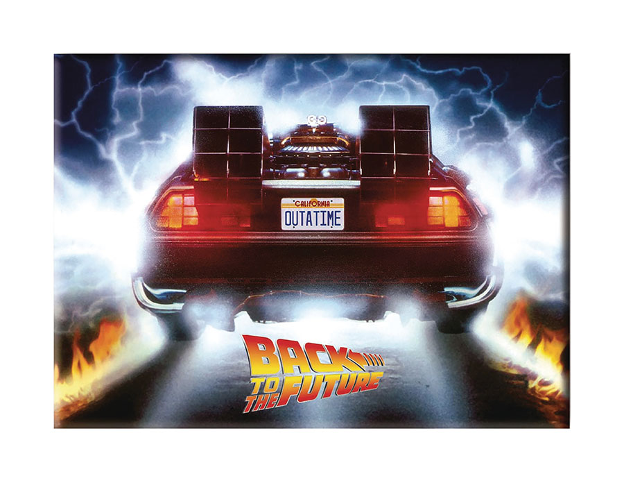 BACK TO THE FUTURE OUTATIME 2 1/2IN X 3 1/2IN FLAT MAGNET