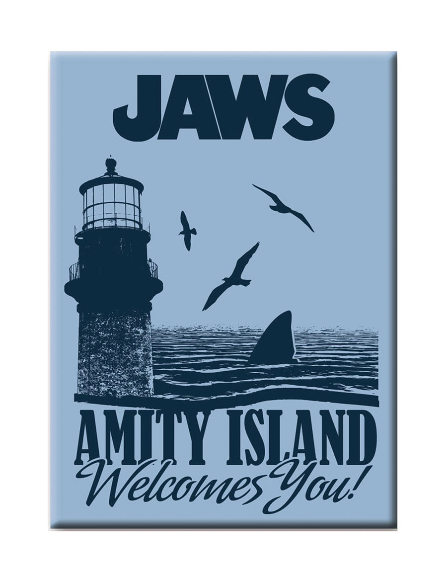 JAWS AMITY ISLAND 2 1/2IN X 3 1/2IN FLAT MAGNET (C: 1-