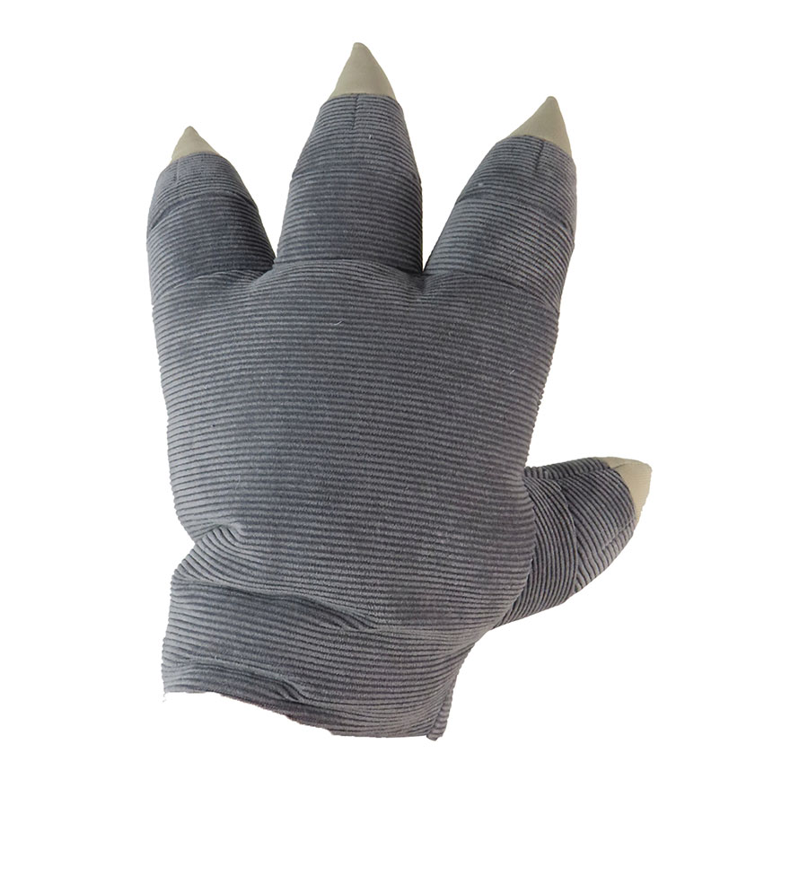 GODZILLA ORIGINAL SERIES GRAY CLAWS PLUSH GLOVES (C: 1