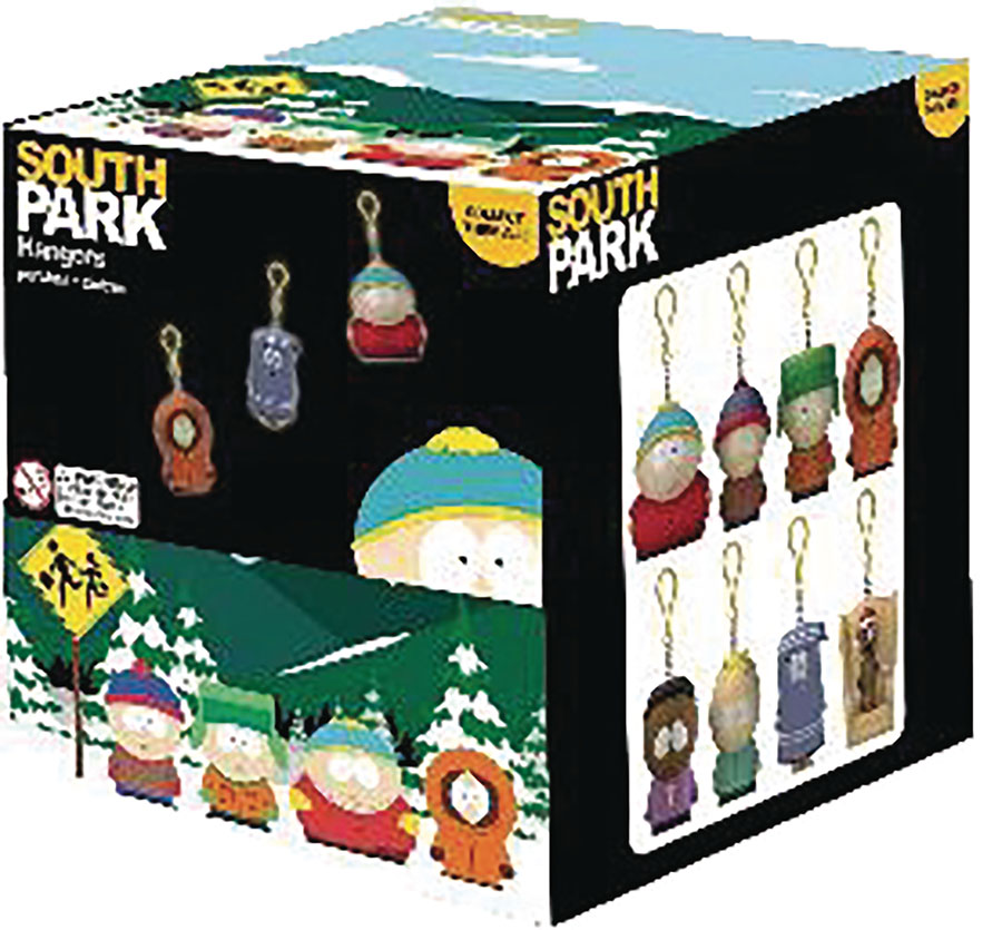 South Park Backpack Hangers Blind Mystery Box 24-Piece Display