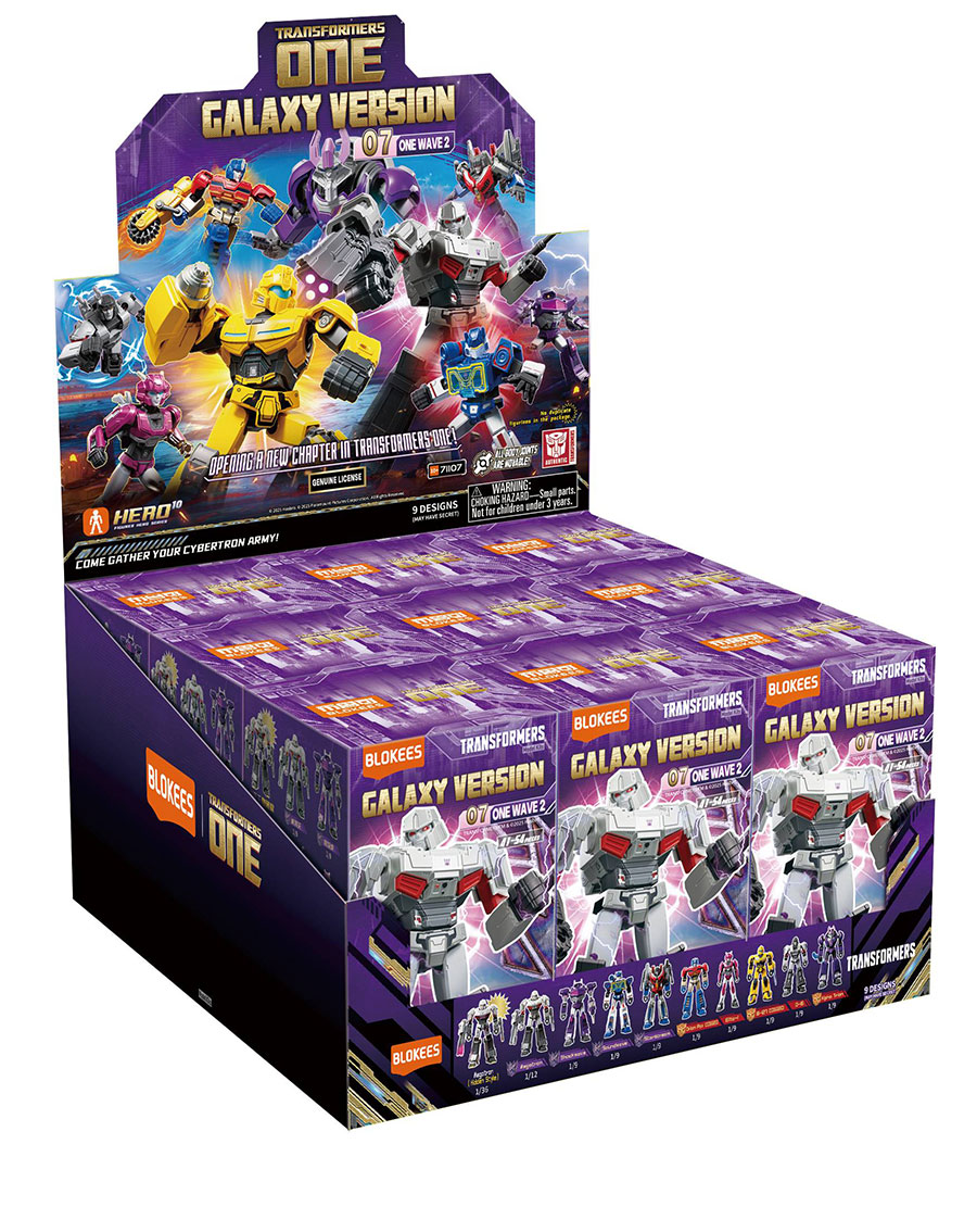 Blokees Transformers Galaxy Transformers One Building Set Series 2 Blind Mystery Box 9-Piece Display