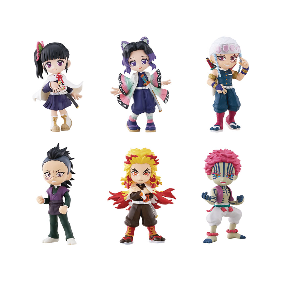 Demon Slayer Kimetsu No Yaiba Palverse Vol 2 Mini Figure Blind Mystery Box 6-Piece Display