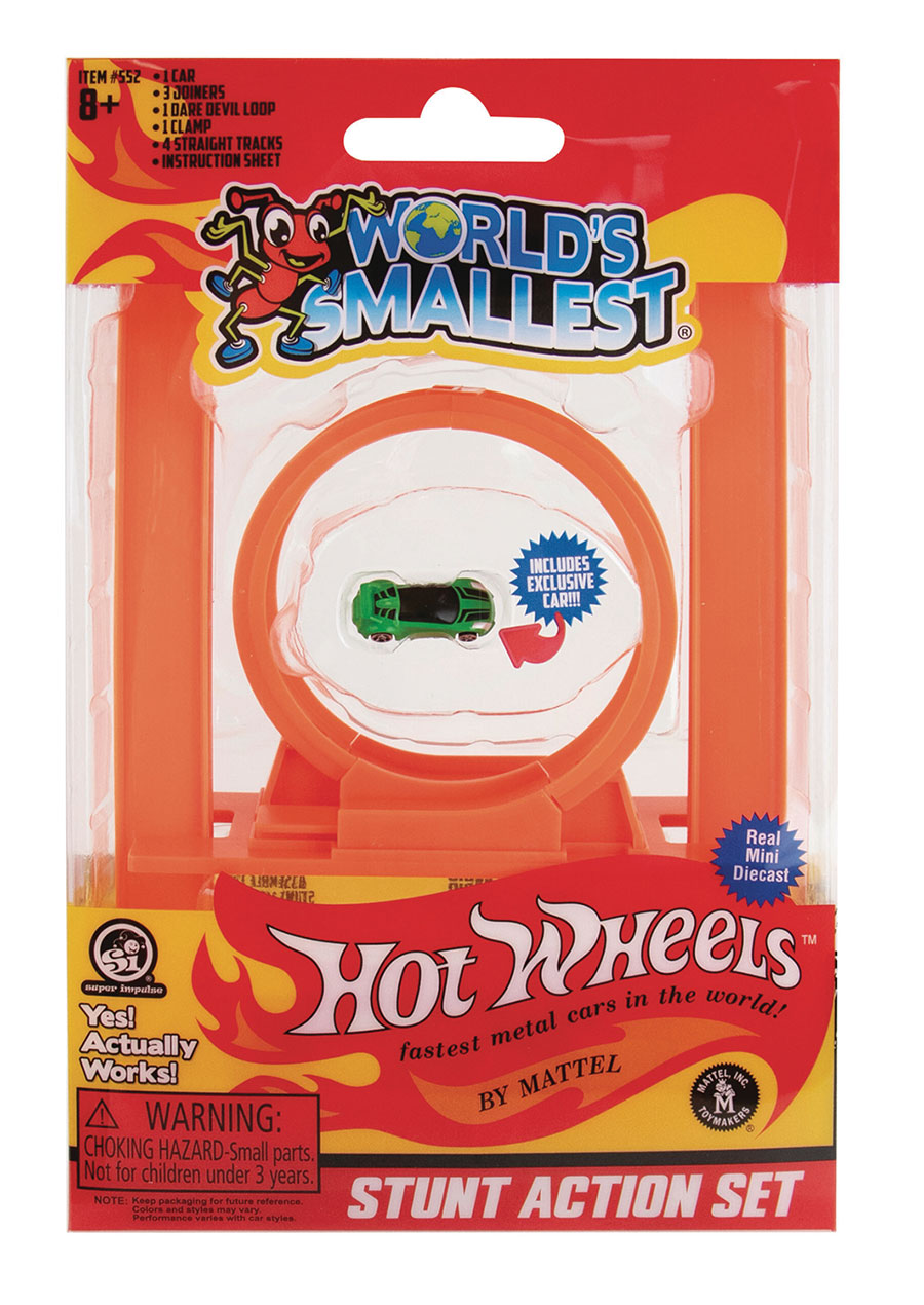 WORLDS SMALLEST HOT WHEELS STUNT ACTION SET (C: 1-1-2)