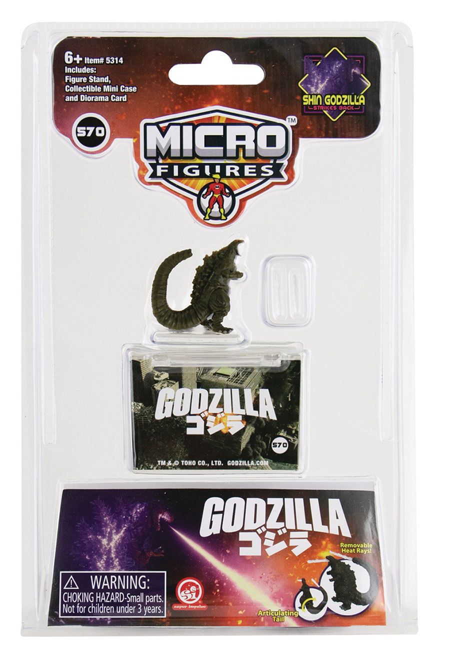 WORLDS SMALLEST GODZILLA MICRO FIG (C: 1-1-2)