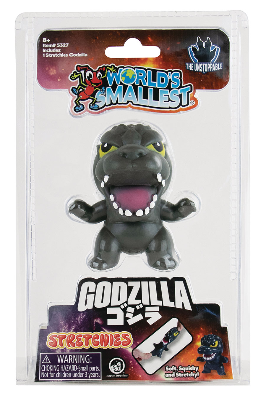WORLDS SMALLEST GODZILLA STRETCHIES TOY (C: 1-1-2)
