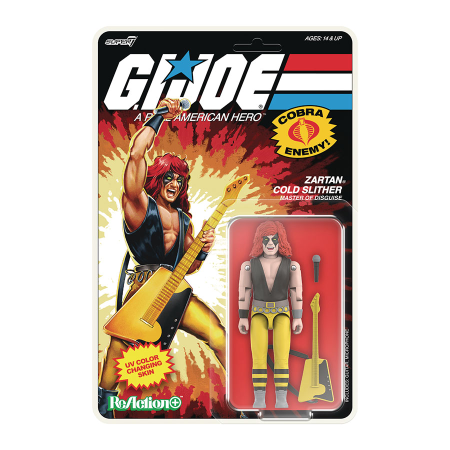 GI JOE REACTION PLUS WV3 ZARTAN COLD SLITHER CARTOON AF