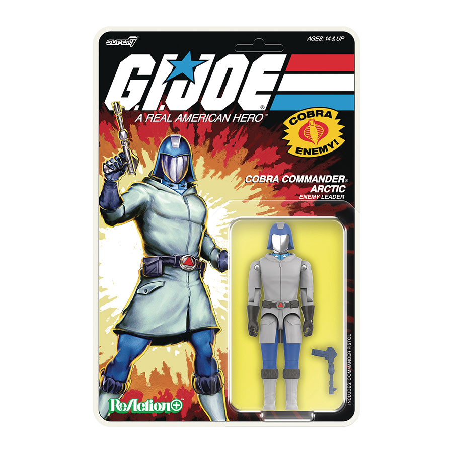 GI JOE REACTION PLUS WV3 ARCTIC COBRA COMMANDER CARTOON AF (