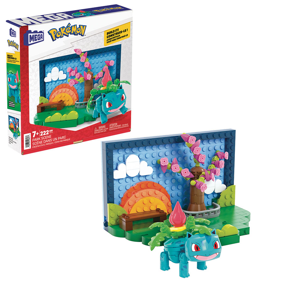Mega Pokemon Park Scene Construction Set