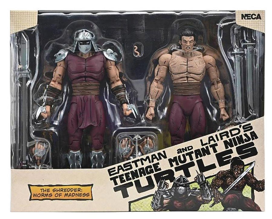 Teenage Mutant Ninja Turtles Mirage Comics Worms Of Madness Shredder 7-Inch 2-Pack Action Figure