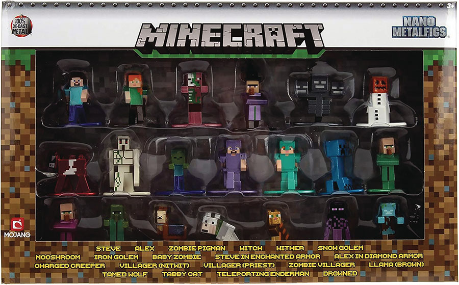 MINECRAFT 1.65IN NANO METALFIGS 20 PK W2 (C: 1-1-2)