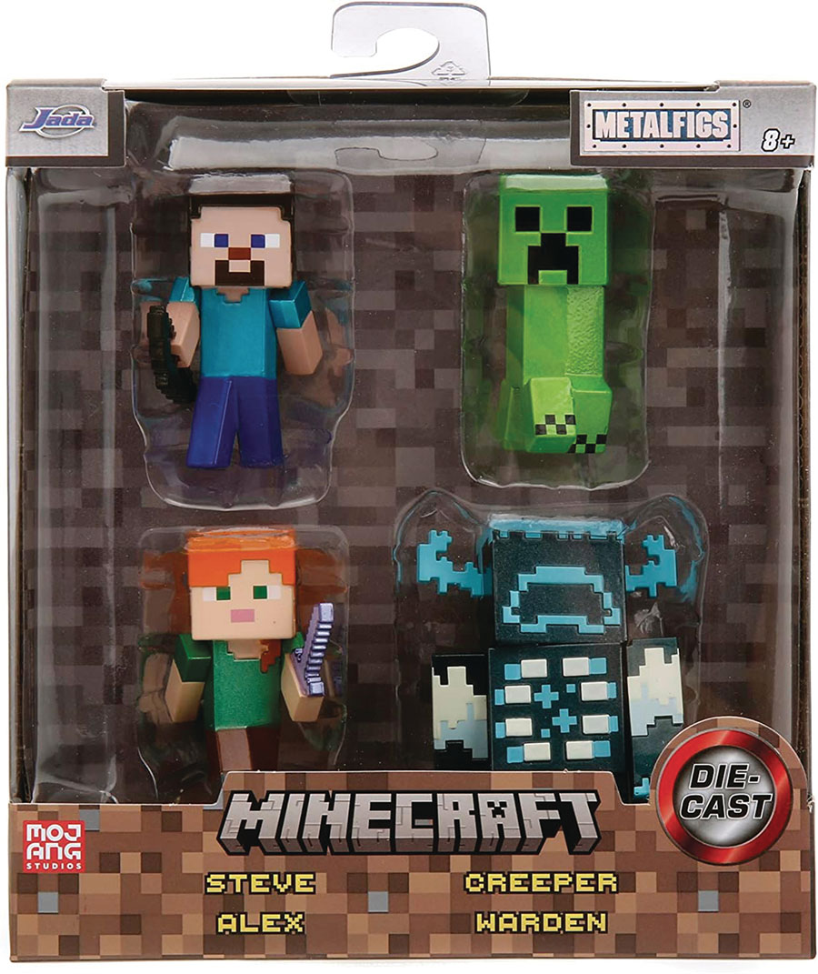 MINECRAFT 2.5IN METALFIGS 4PK W1 (C: 1-1-2)