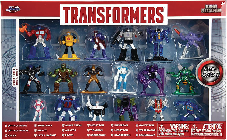 TRANSFORMERS 1.65IN NANO METALFIGS 18PK W3 (C: 1-1-2)