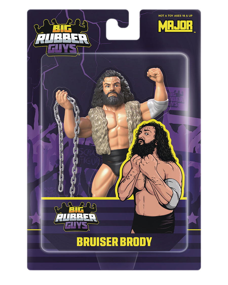 MAJOR BENDIES BIG RUBBER GUYS BRUISER BRODY 8IN AF (C: