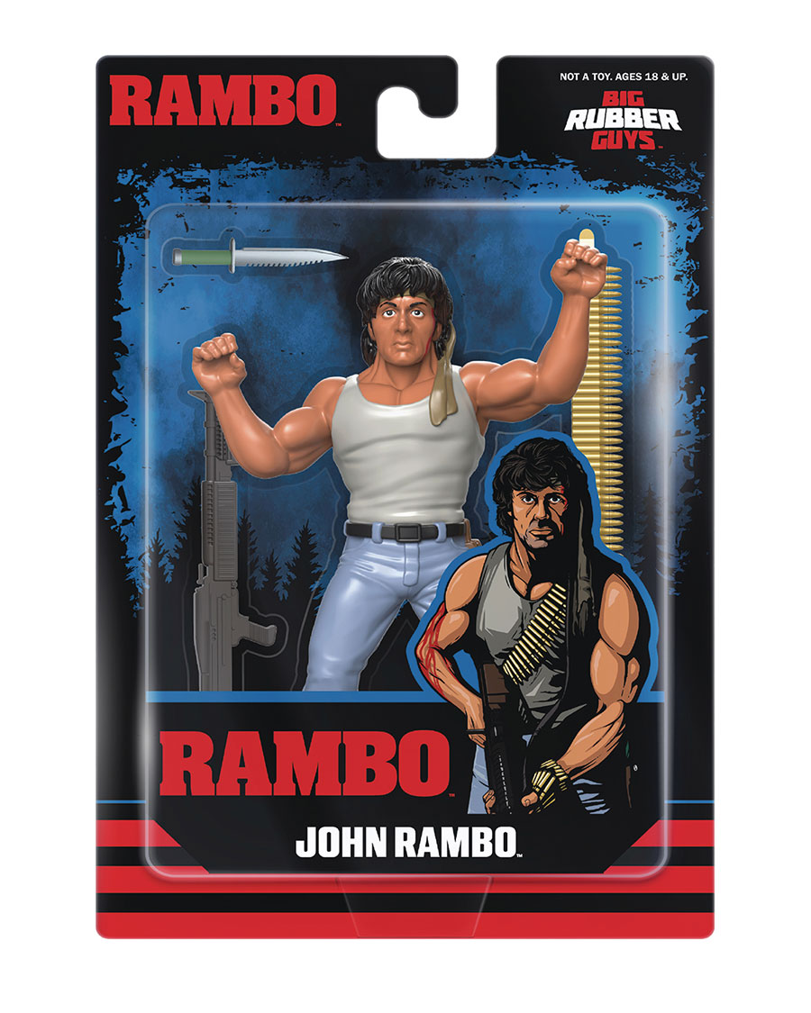 MAJOR BENDIES BIG RUBBER GUYS RAMBO 8IN AF (C: 0-1-2)