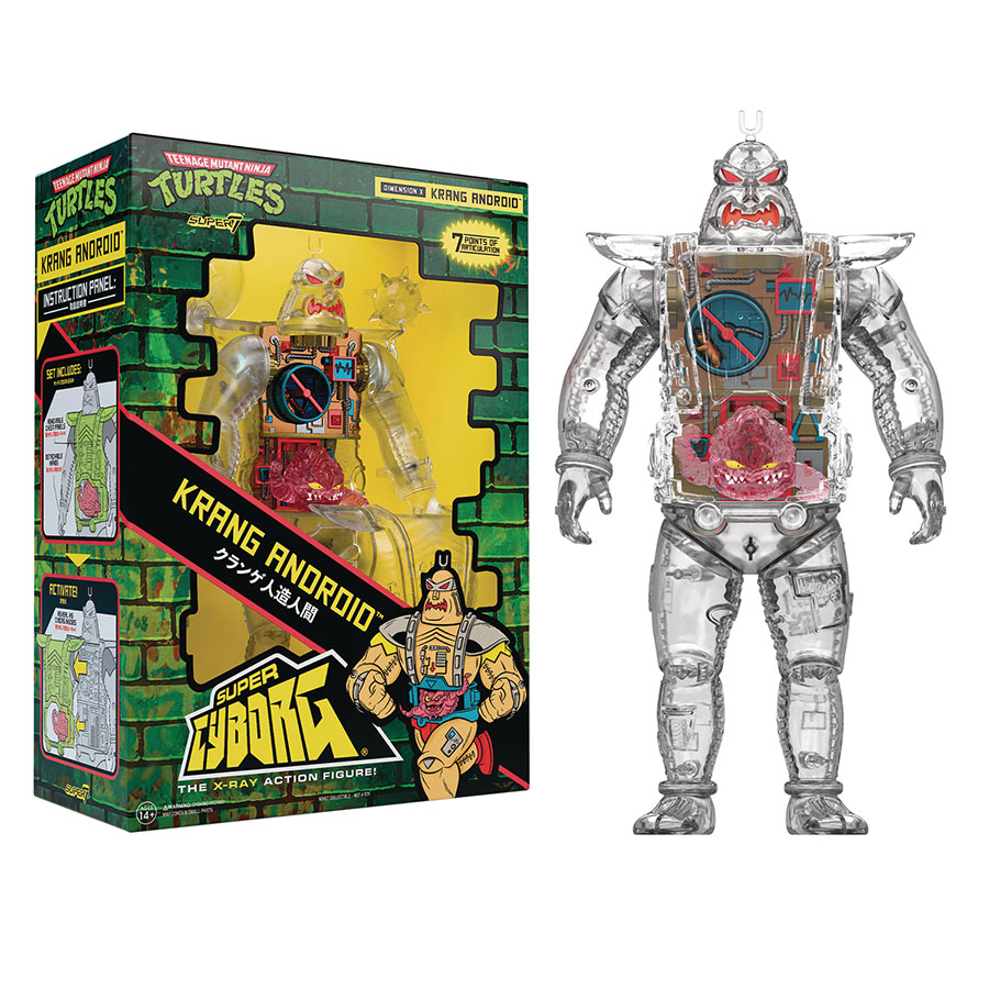 Teenage Mutant Ninja Turtles Super Cyborg Krang Android Clear Action Figure