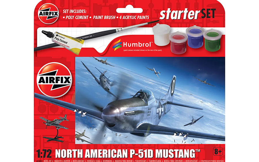 AIRFIX NORTH AMERICAN P-51D MUSTANG 1/72 MODEL KIT (C: