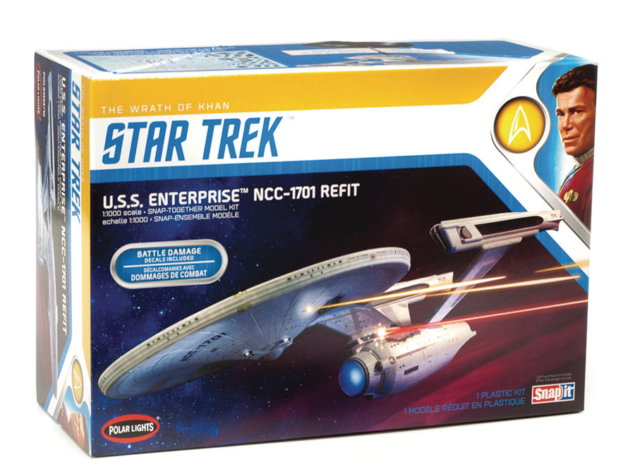 Star Trek USS Enterprise Refit Polar Lights 1/1000 Scale Model Kit