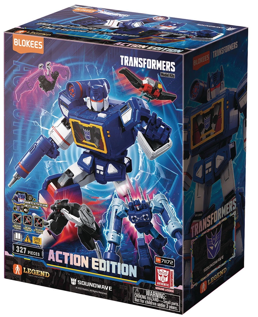 BLOKEES TRANSFORMERS ACTION ED SOUNDWAVE 8IN MDL KIT (