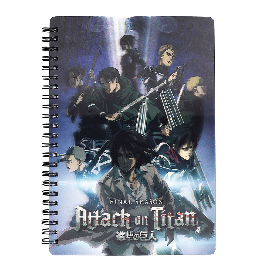 ATTACK ON TITAN GROUP 3D EFFECT NOTEBOOK (C: 1-1-2)