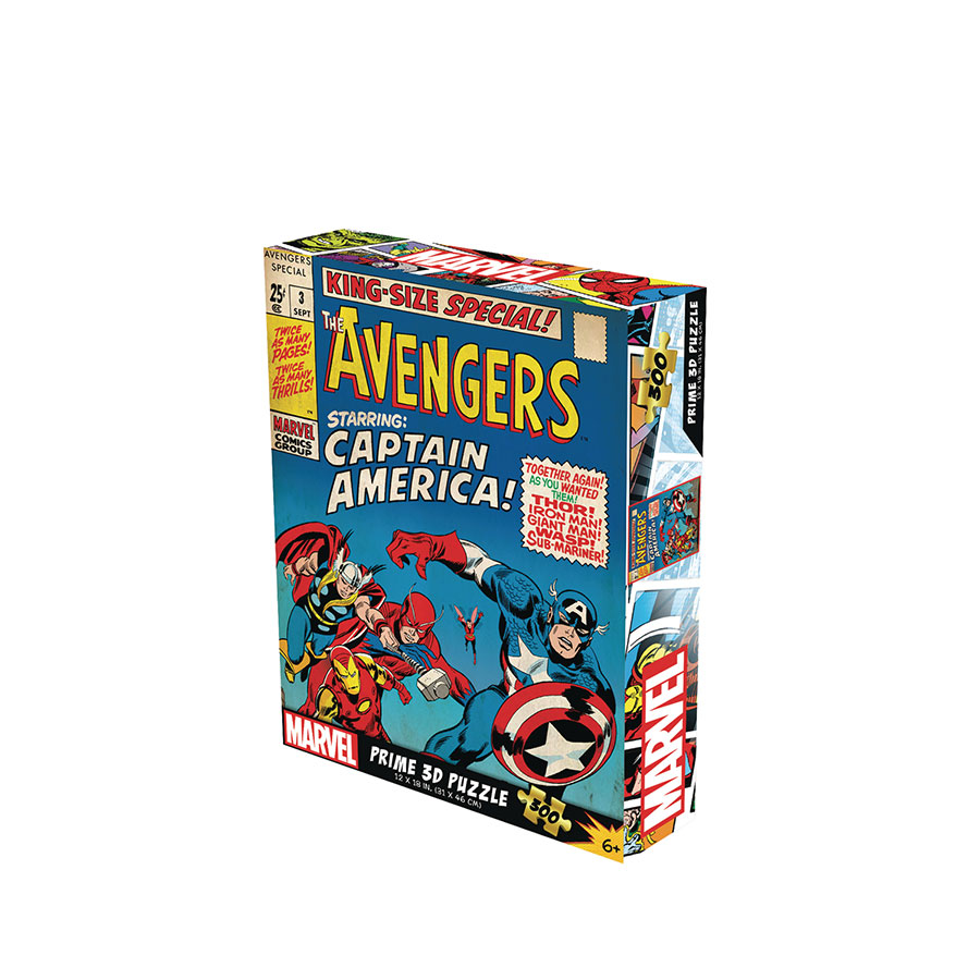 AVENGERS MARVEL COMICS 3D JIGSAW PUZZLE 300PC 12X18 (C