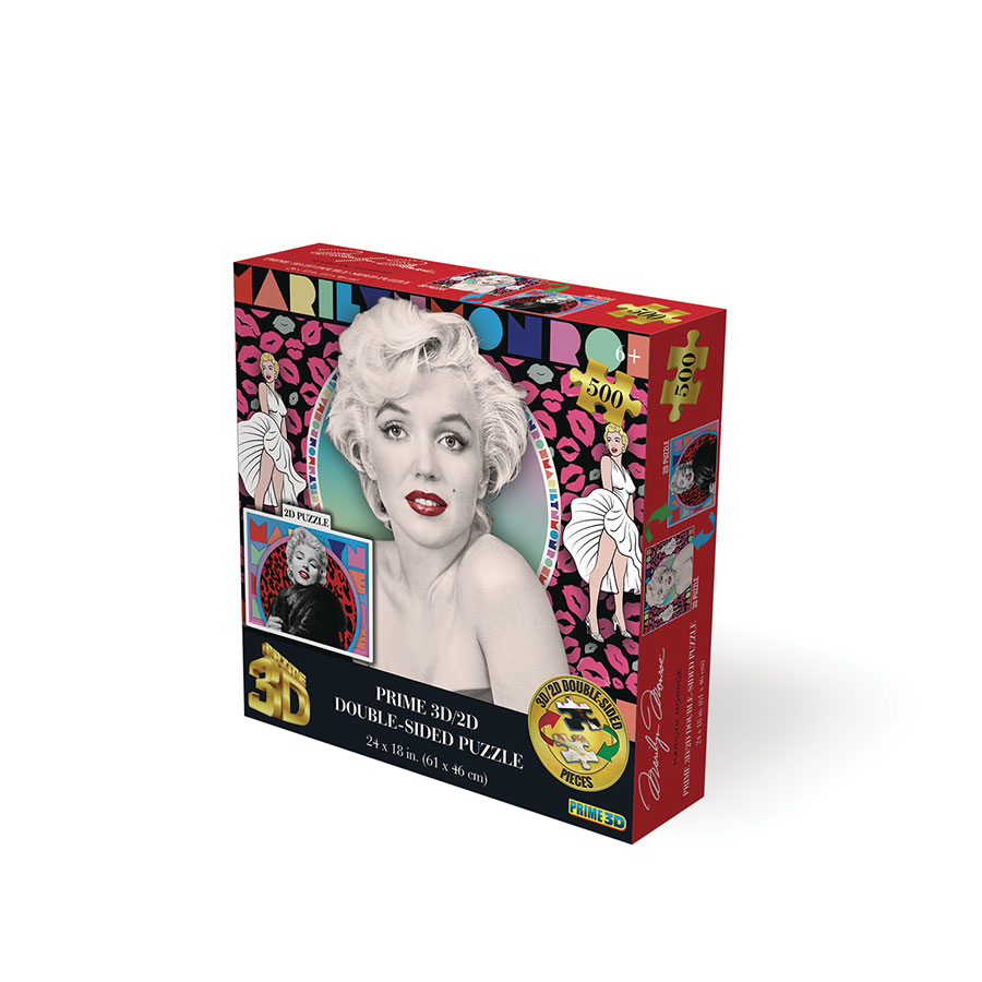 MARILYN MONROE 3D/2D JIGSAW PUZZLE 500PC 24X18 (C: 1-1
