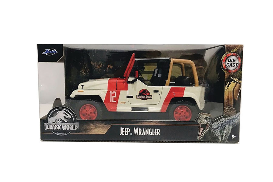 JURASSIC WORLD 1992 JEEP WRANGLER 1/24 DIE-CAST VEHICLE