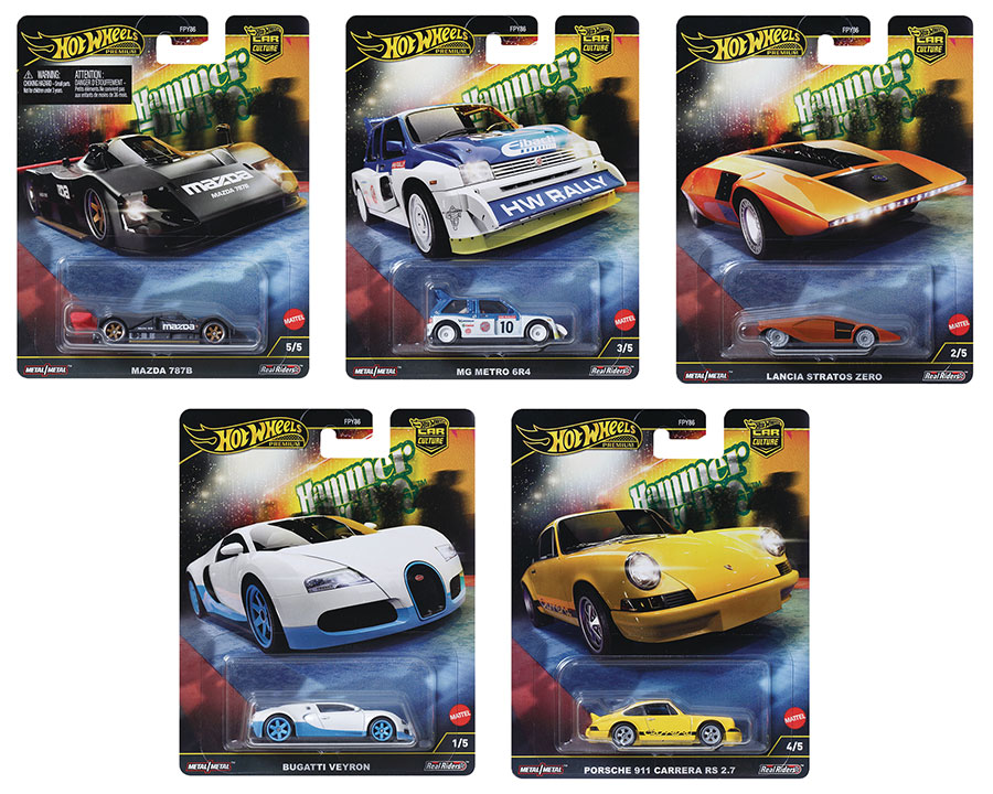 HOT WHEELS 1/64 PREMIUM CAR CULTURE HAMMER DROP WAVE F ASST