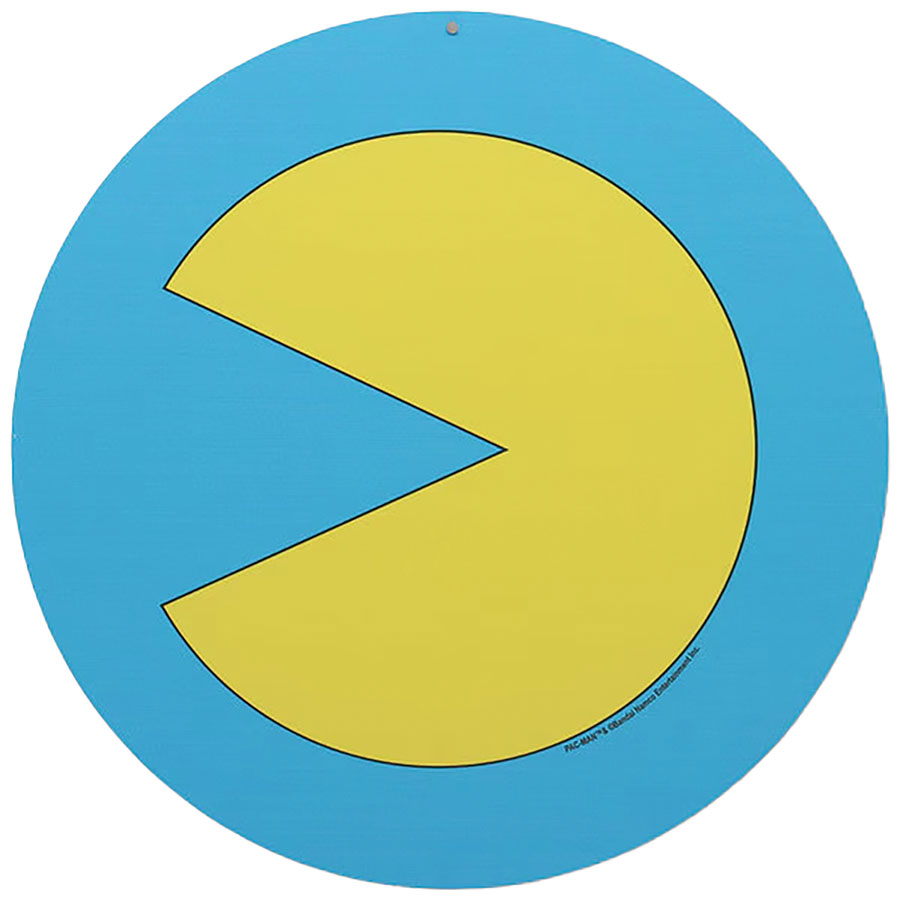 PAC-MAN RETRO 11IN ROUND METAL SIGN (C: 1-1-2)