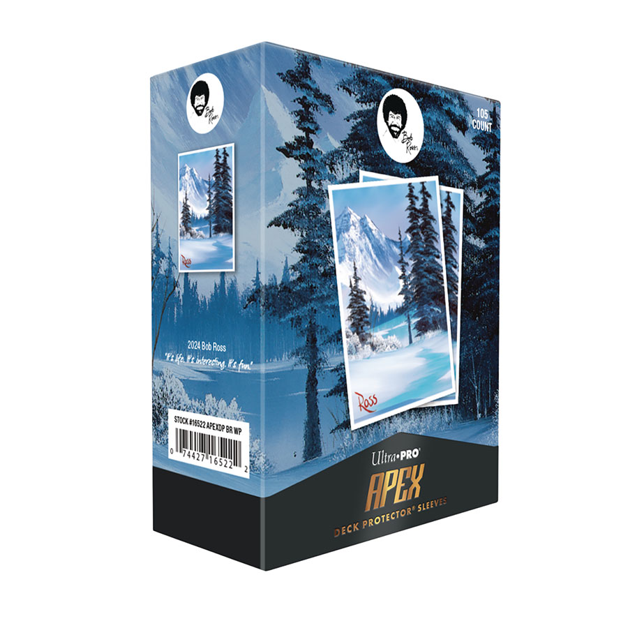 Bob Ross Winter Paradise 105-Count Apex Deck Protector Sleeves