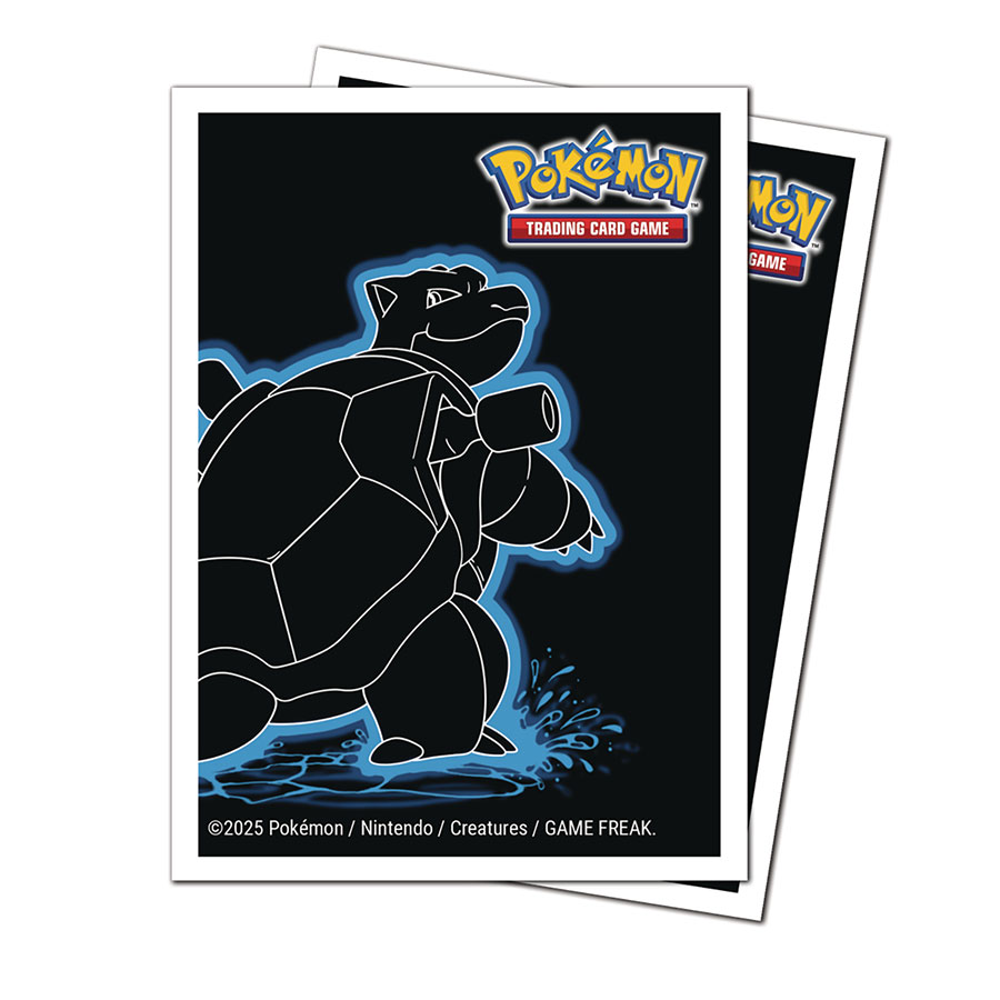 Pokemon Neon Kanto 105-Count Apex Sleeves - Blastoise