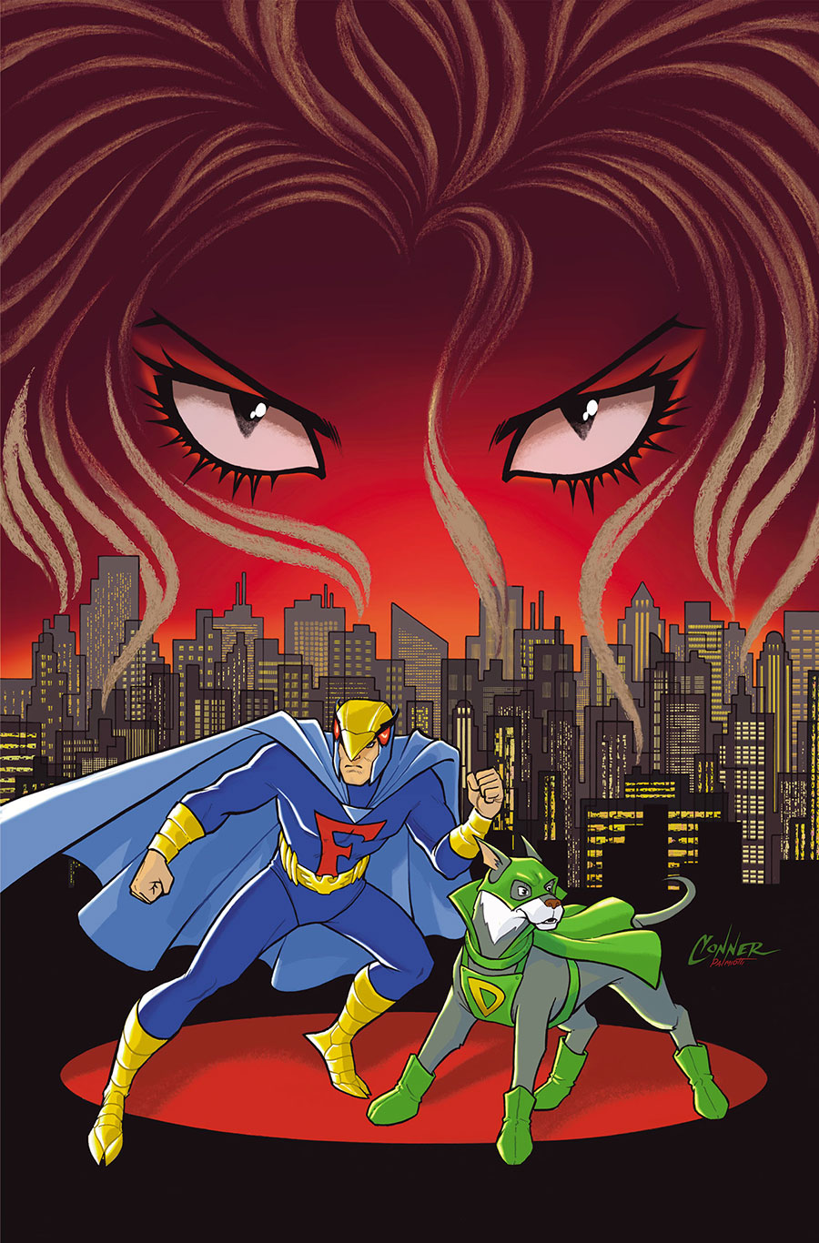 Blue Falcon & Dynomutt #1 Cover P Incentive Amanda Conner Virgin Cover
