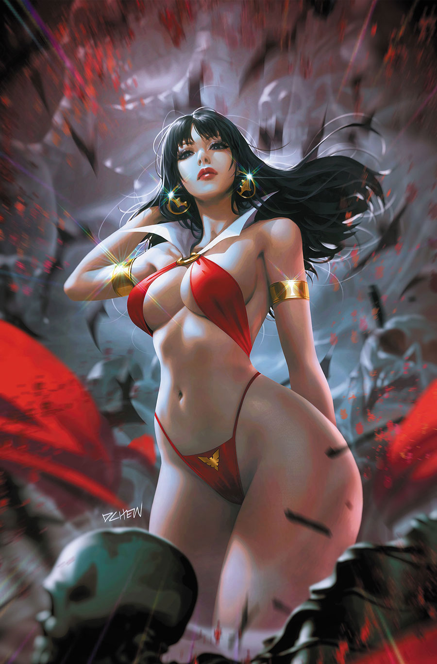Vampirella Vol 9 #7 Cover N Incentive Derrick Chew Virgin Cover